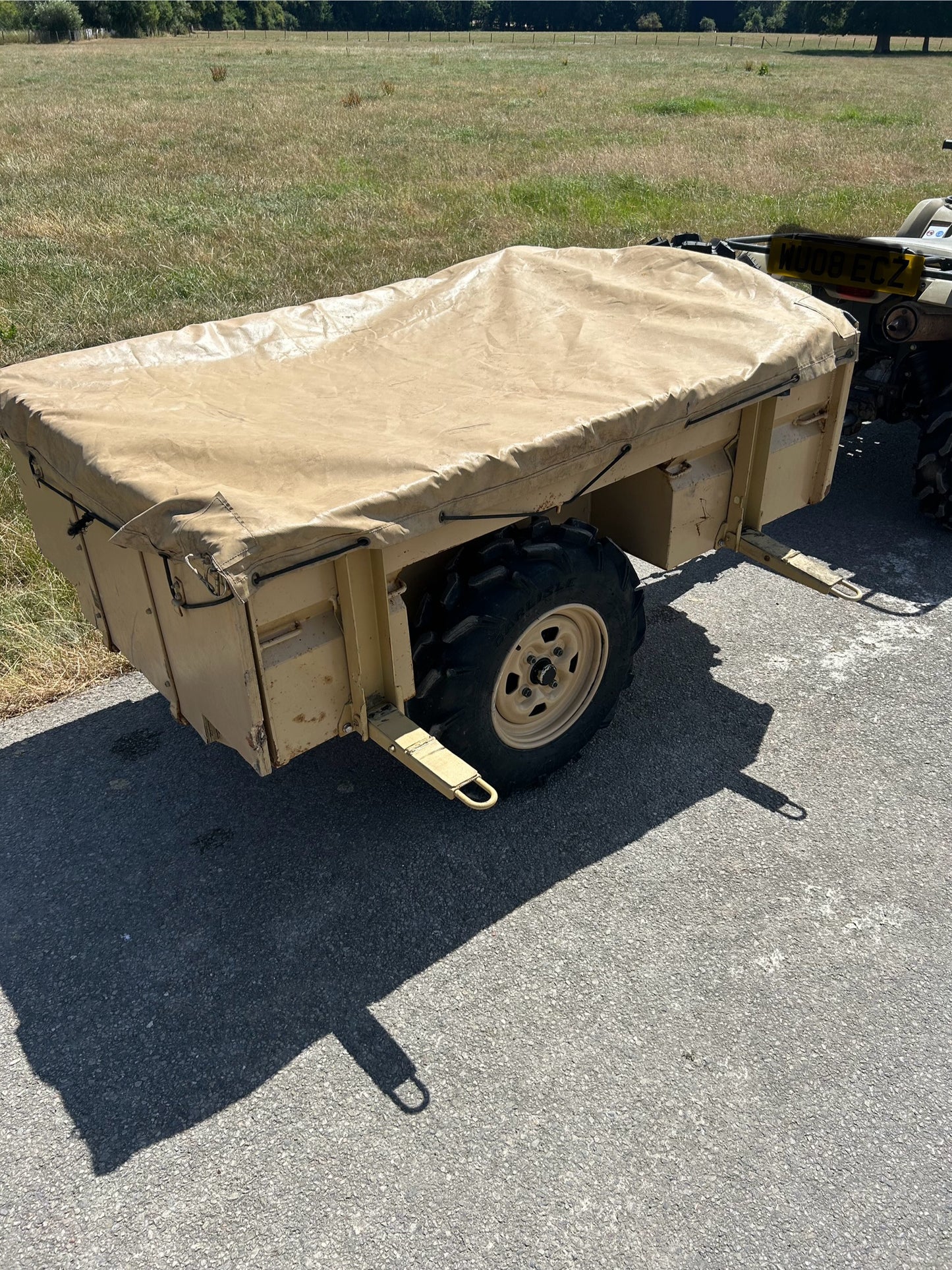 2008 Ex-Army Mk1 Yamaha Grizzly 450 and Logic SMT171 trailer - Road legal