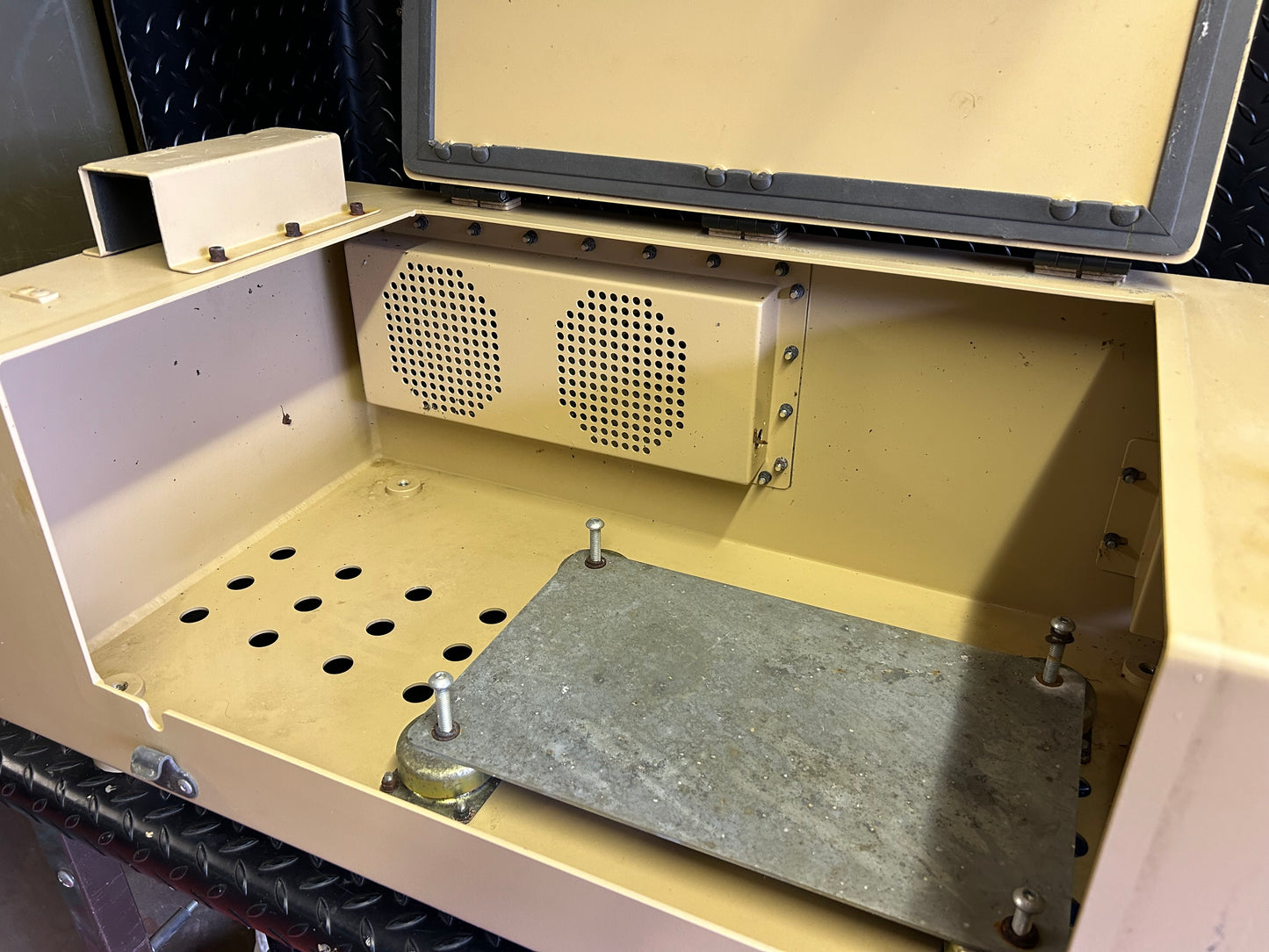 ECM (electronic counter measures) box and rear rack