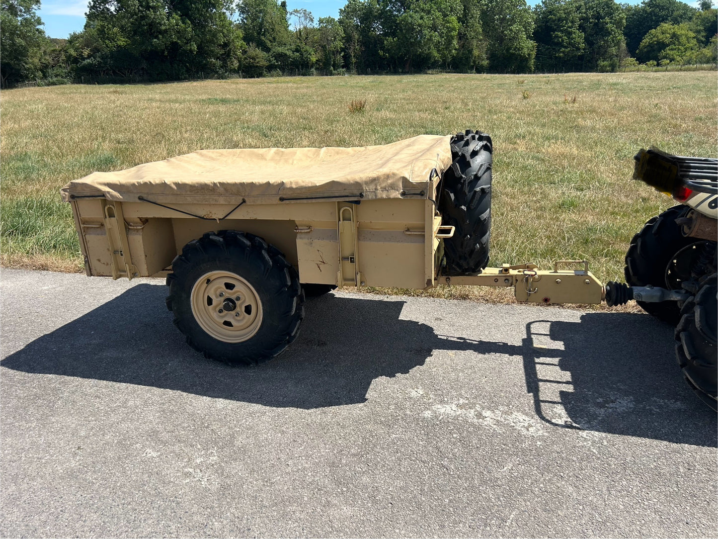 2008 Ex-Army Mk1 Yamaha Grizzly 450 and Logic SMT171 trailer - Road legal