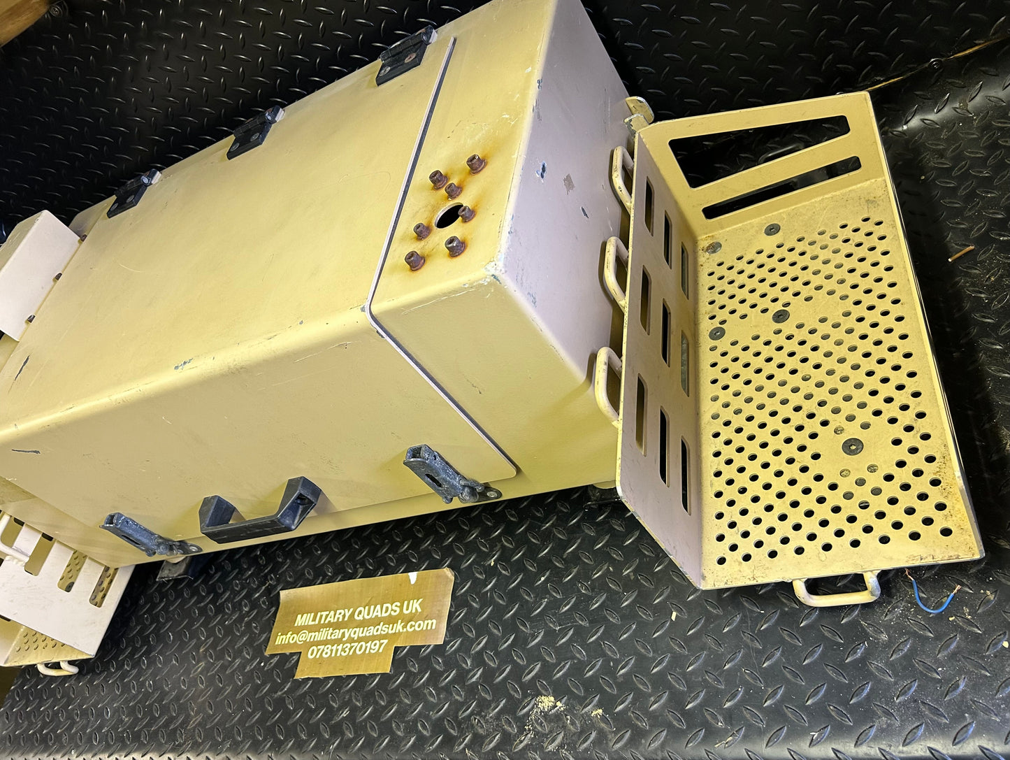 ECM (electronic counter measures) box and rear rack