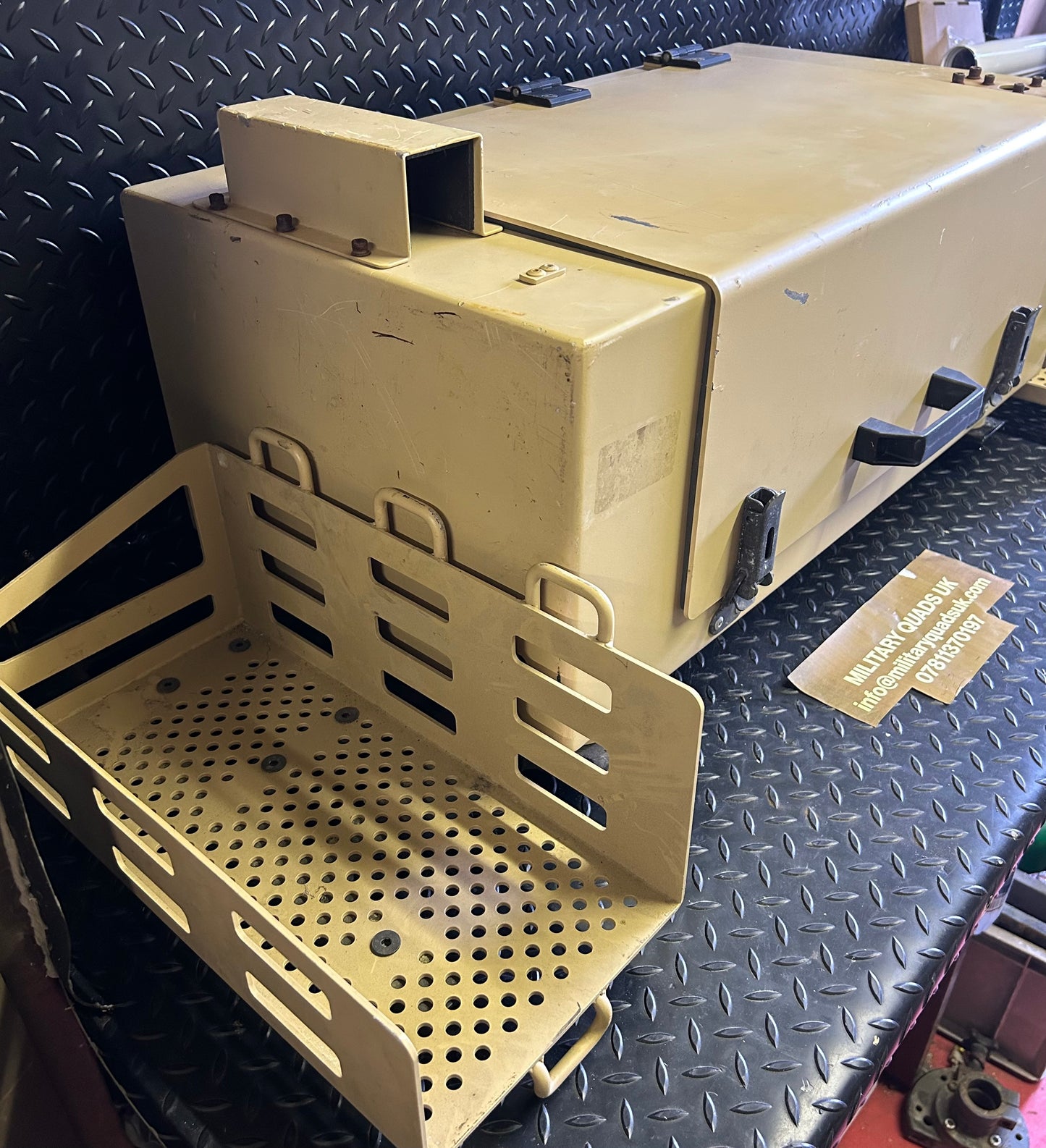 ECM (electronic counter measures) box and rear rack