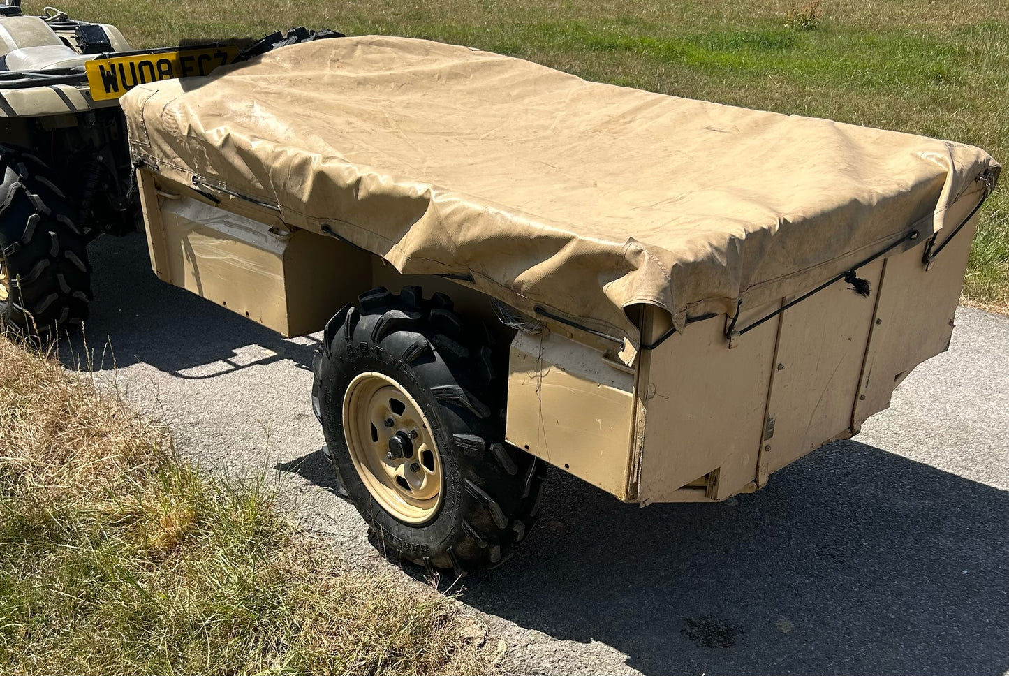 2008 Ex-Army Mk1 Yamaha Grizzly 450 and Logic SMT171 trailer - Road legal