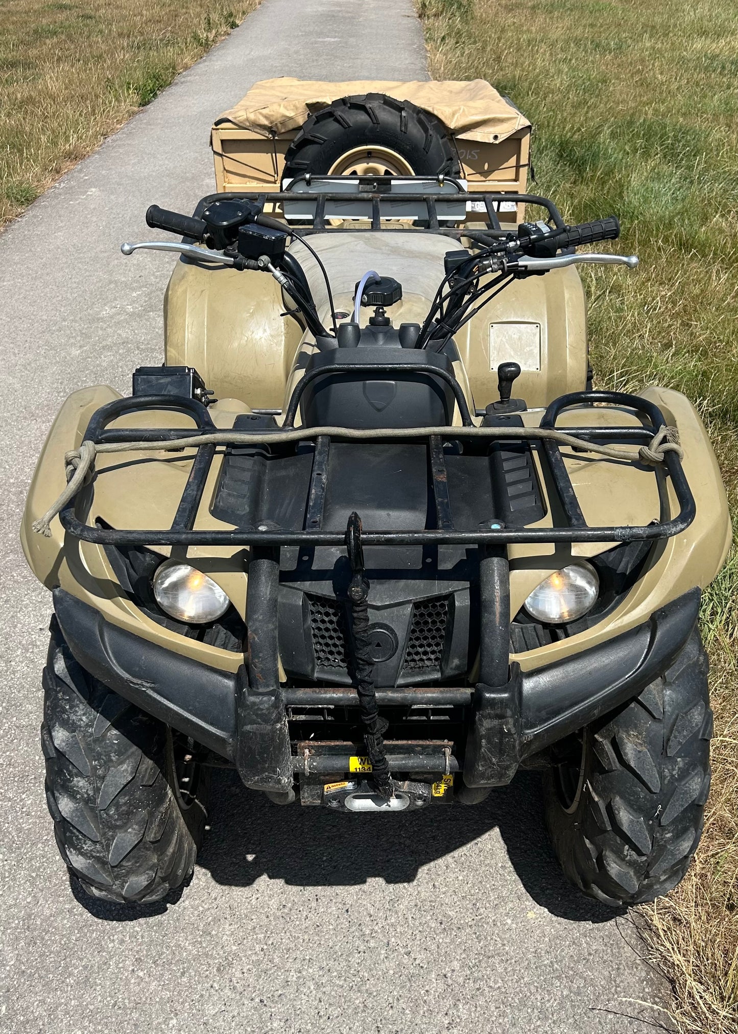2008 Ex-Army Mk1 Yamaha Grizzly 450 and Logic SMT171 trailer - Road legal