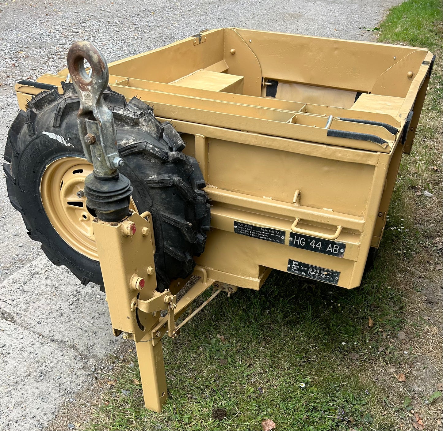 Ex military quad trailer - Logic SMT172B quad trailer (in tan)