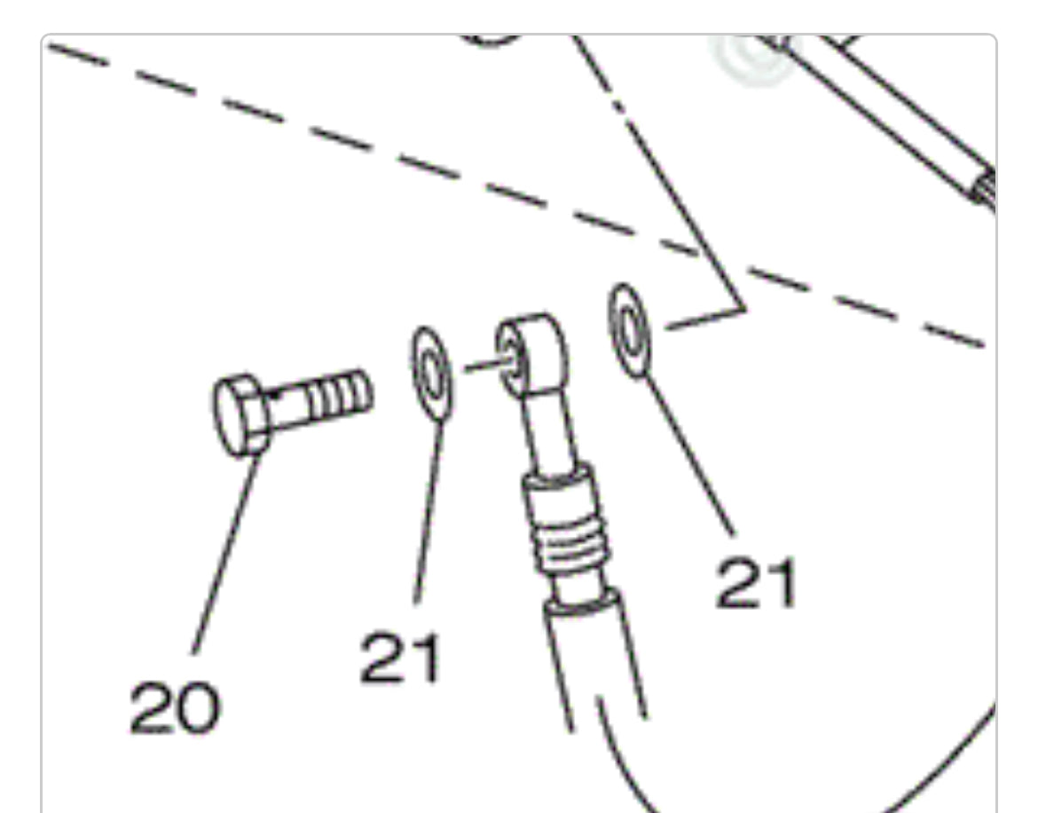 Yamaha hydraulic brake system Banjo Bolt, Bolt, union 90401-10015